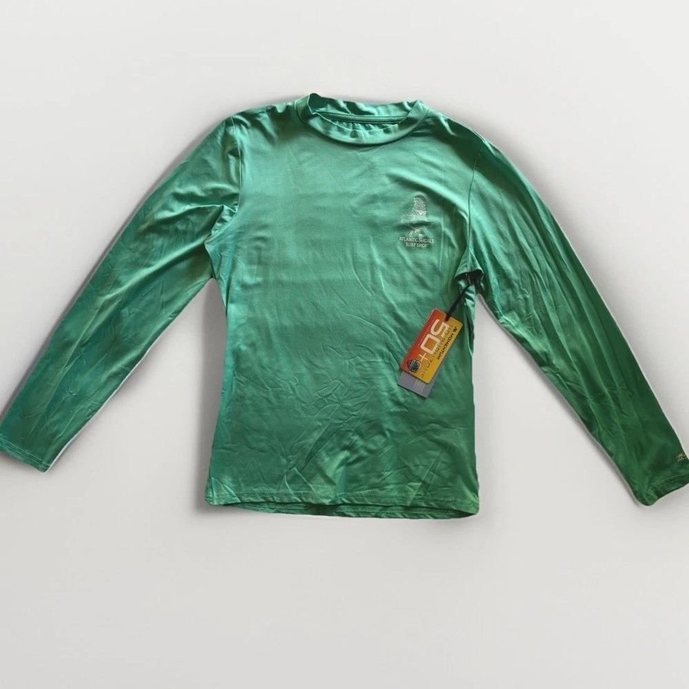 Momentum No Burn Zone Womens Long Sleeve Tee Medium Teal 50 Plus‎ UV Protection